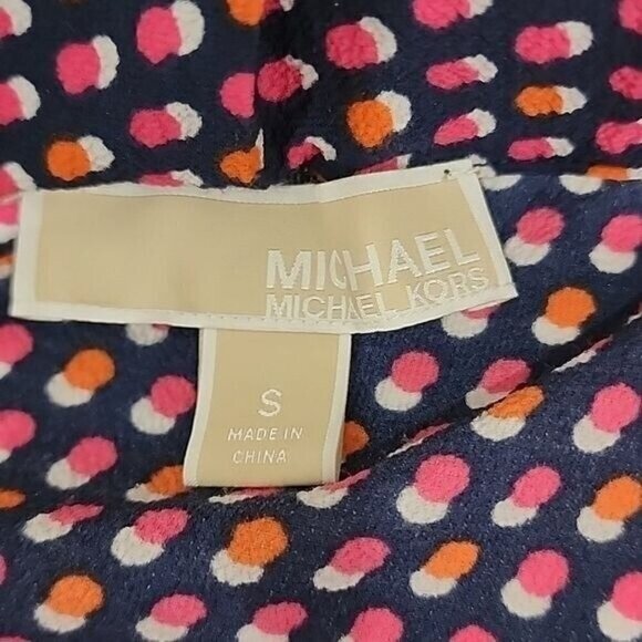 Michael Michael Kors Off The Shoulder 3/4 Sleeve Multicolor Top Small - Picture 4 of 4